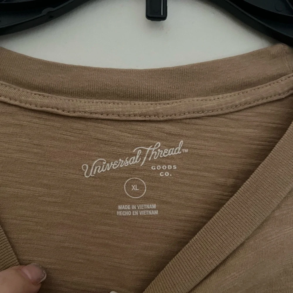 Tan Cinched Crop Top - Picture 2 of 2